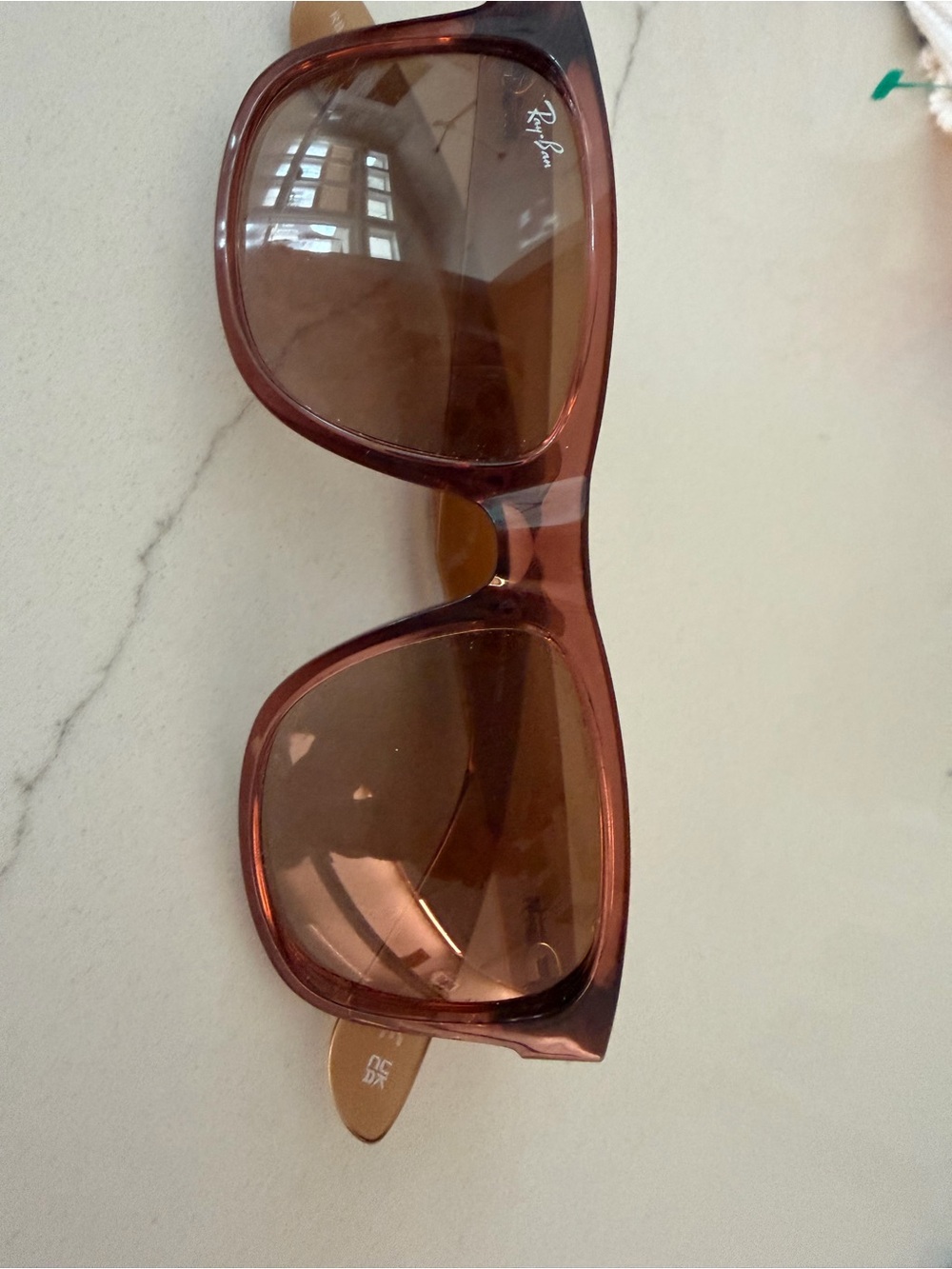 Ray-Ban Women's Brown/Tortoiseshell Oversized Square Sunglasses